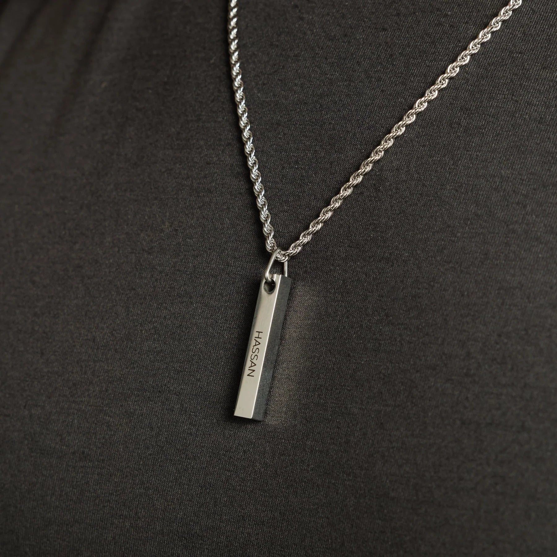 Custom Bar Necklace | Men