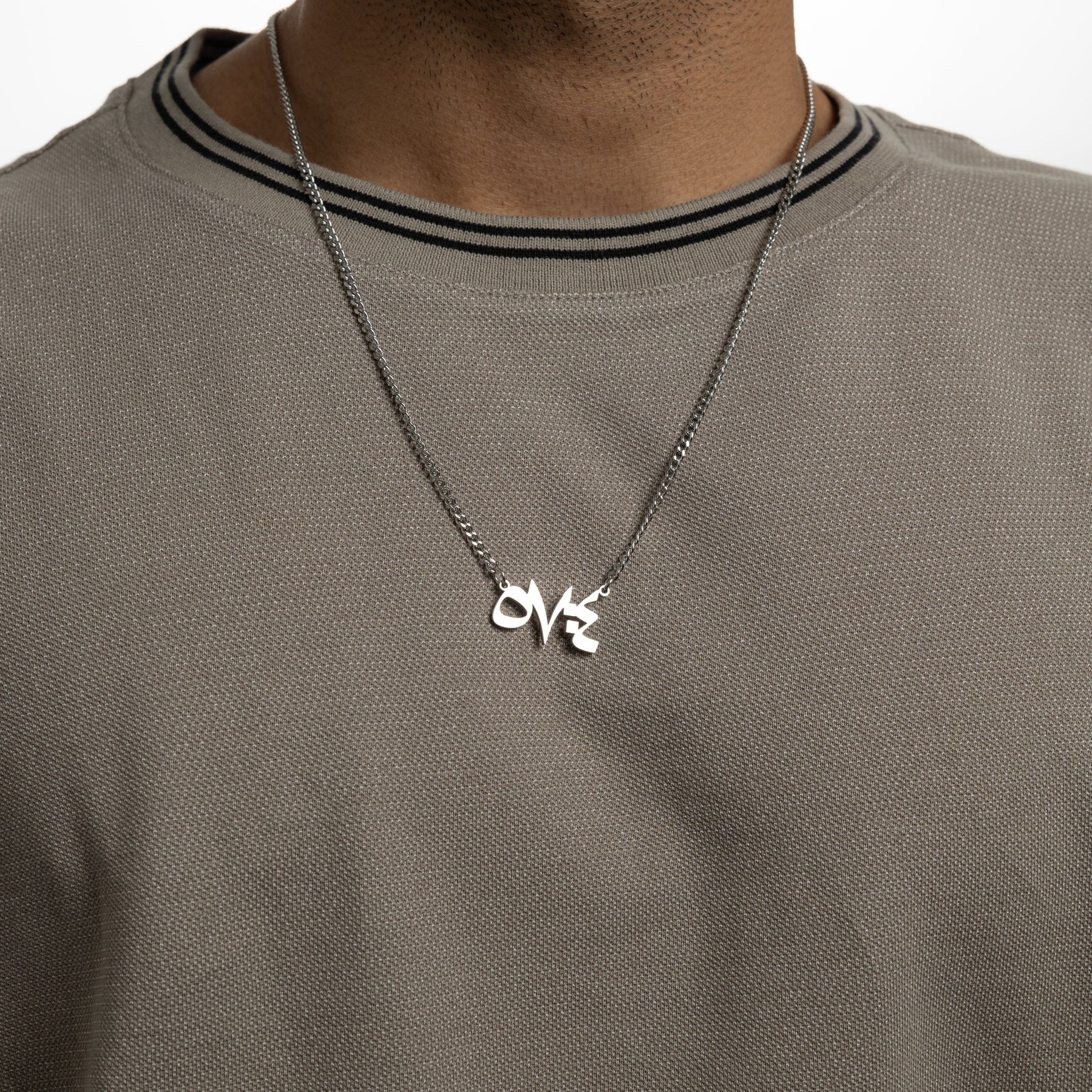 He is with you wherever you are' Verse Necklace | Men